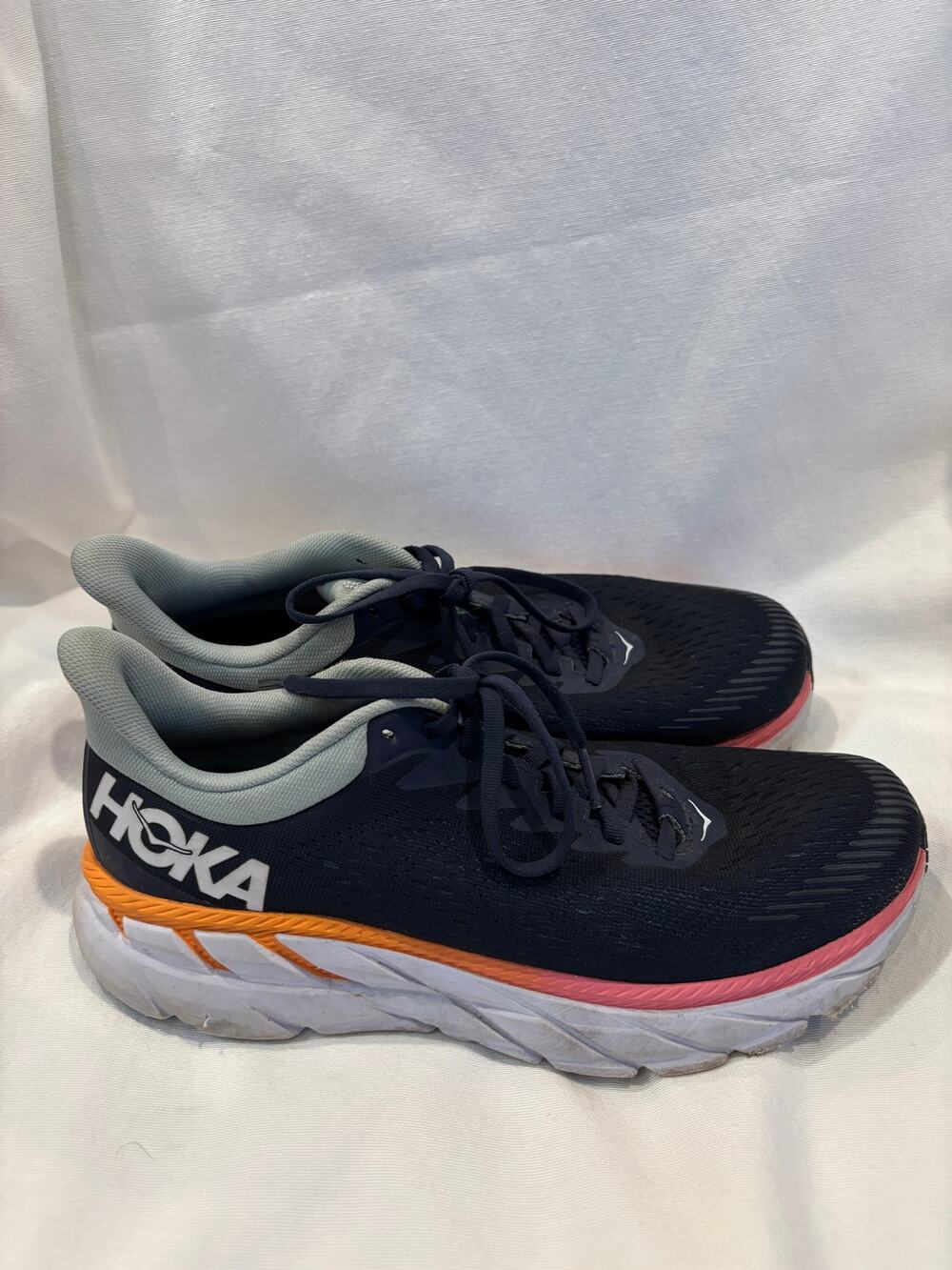 Hoka One One Clifton 7 Womens Multicolor Running Shoe Sneaker Size 9